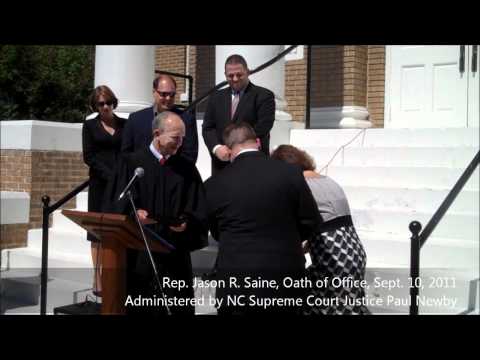 Oath of Office - Jason Saine.wmv