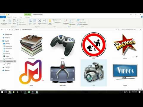 Create and Change icons of any folder (किसी फ़ोल्डर के आइकन बनाएं और बदलें)