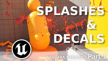UE5 : Create splashes & Decals from Scratch with Niagara (Sprites, Decals) - Part 1
