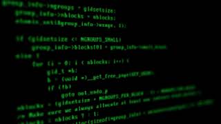 Hack code green on black
