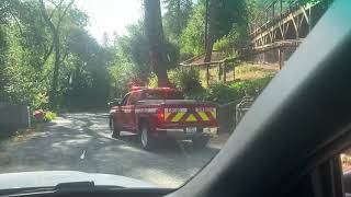 Supervisor Gore at Fitch Mountain Evacuation Exercise
