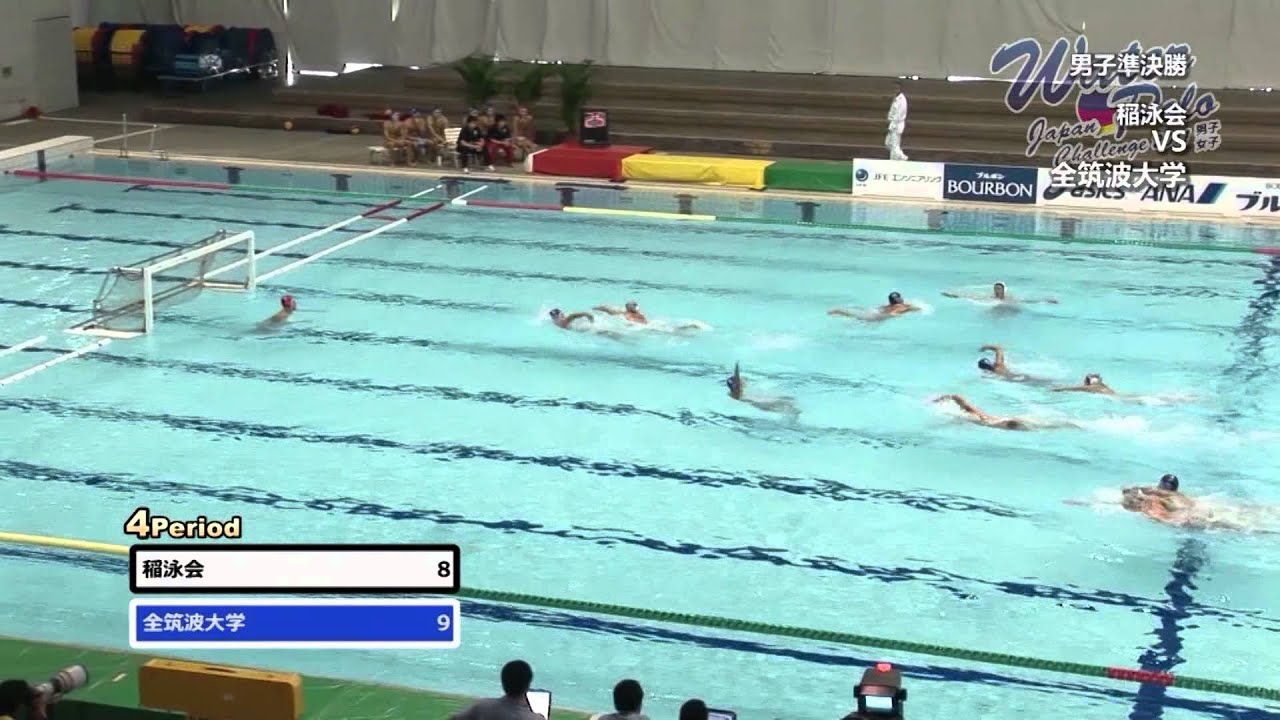 Water Polo Japan Challenge2011男子準決勝ダイジェスト稲泳会vs全筑波大