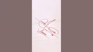 Isaac name Signature Style//Best Signature idea #Viralshorts