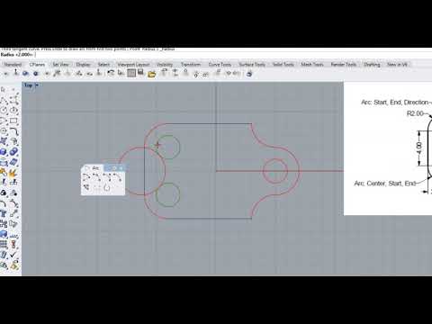 Tangent Tangent Radius Arc