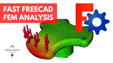 📊 Quick FreeCAD FEM Tutorial - FreeCAD FEM Workbench | #Shorts