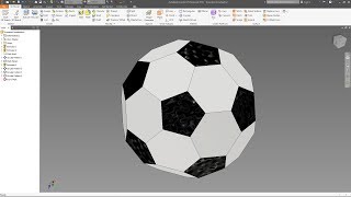 Truncated Icosahedron (football solid) - Autodesk Inventor