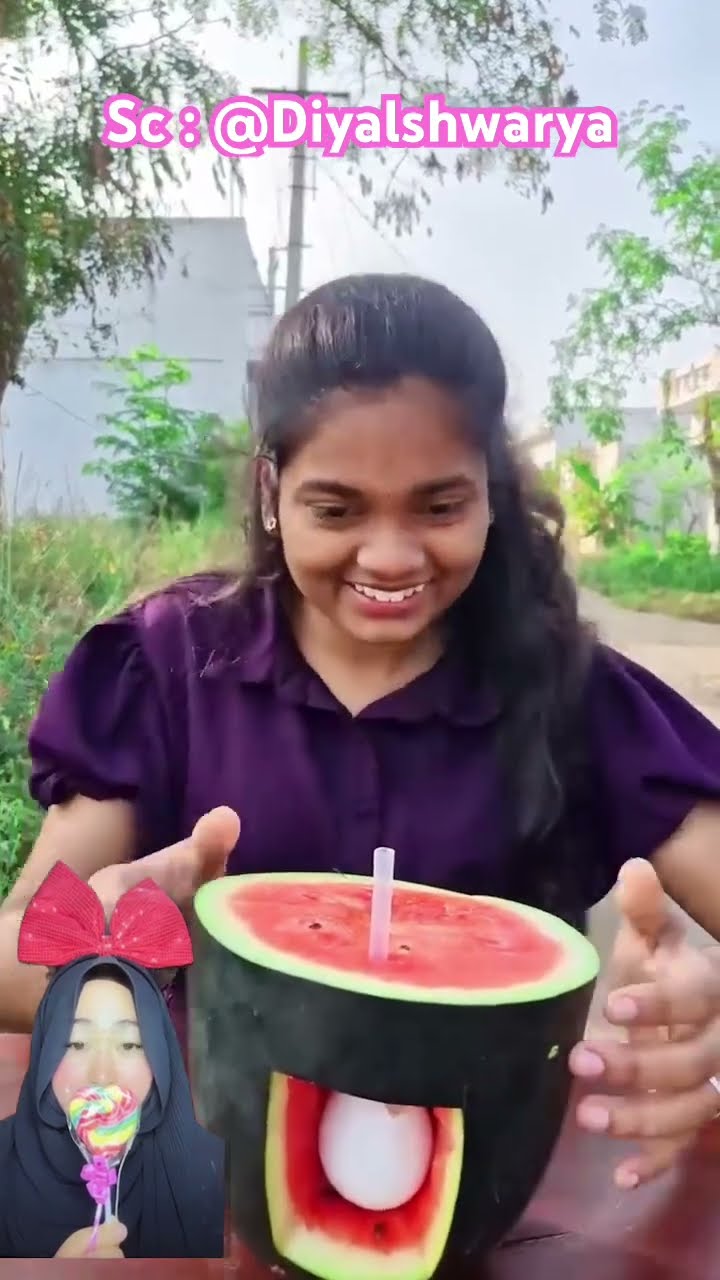 PRANK JUS SEMANGKA ISI TELUR ⁉️?kakak kena tipu? @Diyalshwarya #shorts #funny #dubbing