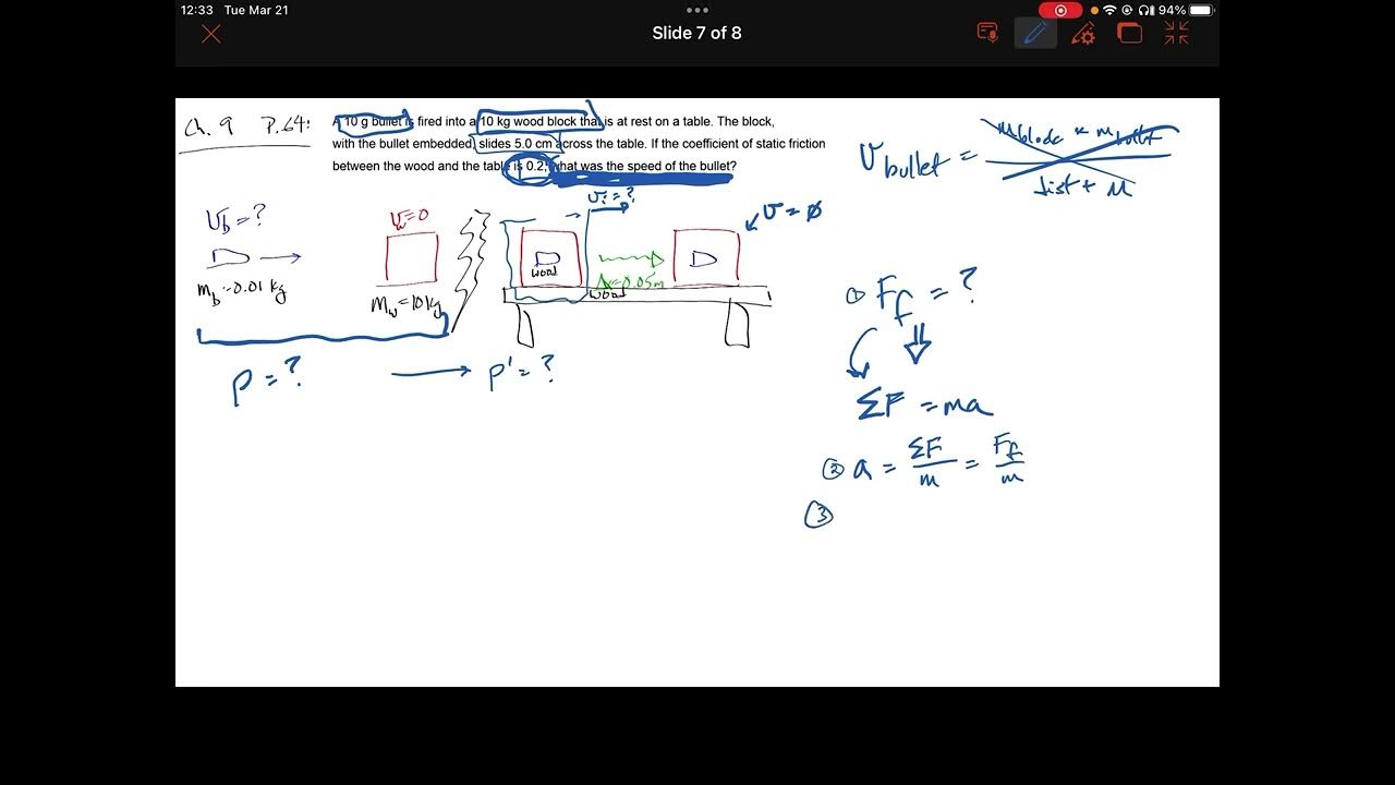 Momentum and impulse practice problems 7 youtube