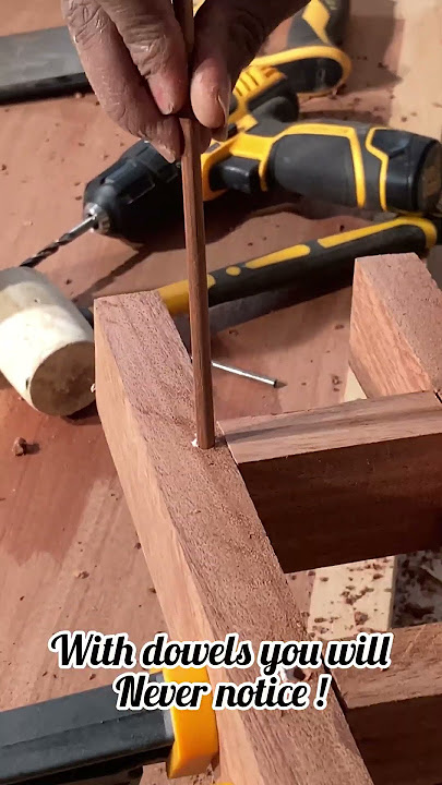 How To Save Money using dowels with no nails or screws for pristine finishes