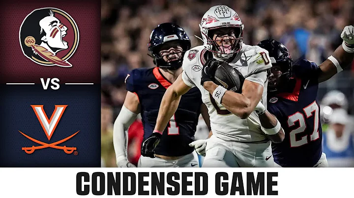 Florida State vs. Virginia Condensed Game | 2025 ACC Football