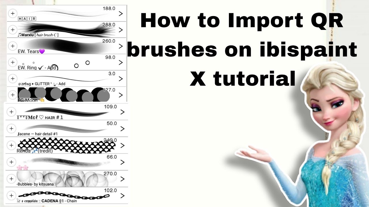 How to Import QR brushes on ibispaint X tutorial - YouTube