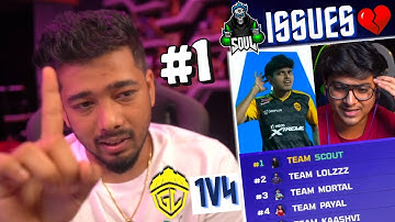 Scout #1 DOMINATION 😤 Jonathan vs Mortal 1v4  | Soul CEGC Playing 4 Issues 💔