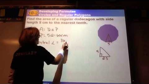 McCrory Geometry 10-2 Area of Regular Polygons part 2