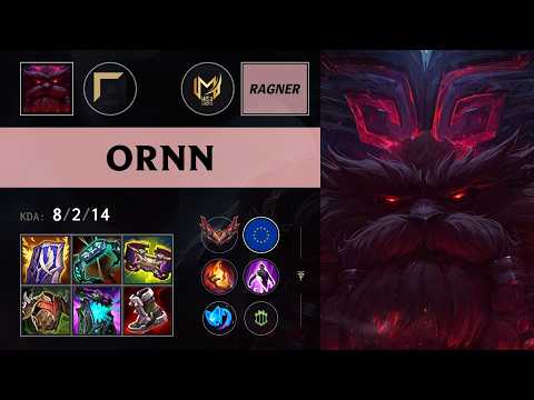 (MISA Ragner) Ornn Top vs Jayce - EUW Grandmaster Patch 26.12