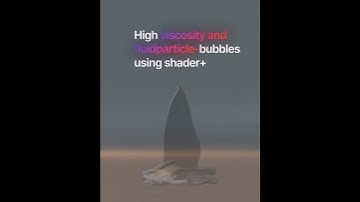 Iridescent High-Viscosity Fluid Fold with Trapped Bubbles (Blender + FLIP Fluids)
