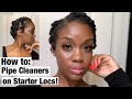 Pipe Cleaner Curls on Short Locs/ Dreadlocks