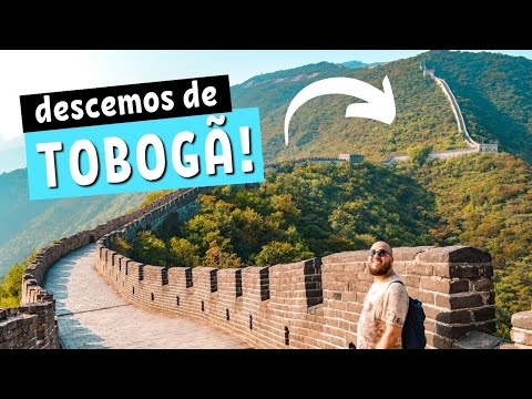 Descemos um TOBOGÃ GIGANTE na montanha da MURALHA DA CHINA