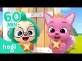 Hot Cheese Buns and more! | Compilation | Hot cross buns | Kids' Favorite Rhymes | Pinkfong & Hogi