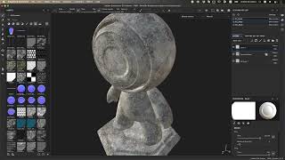 картинка: Substance 3D Painter. Курс 2. Урок 2:  Работа с кистями и добавление объемных деталей.