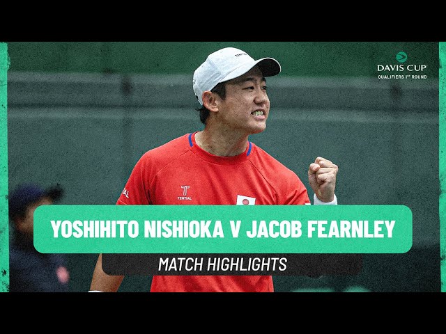 Yoshihito Nishioka v Jacob Fearnley | Japan v Great Britain | 2025