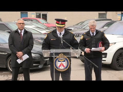 Toronto police: 550 stolen cars recovered, 300 charges laid in 'Project Stallion'