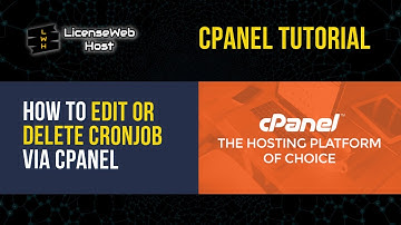 How to Edit or Delete Cronjob via cPanel