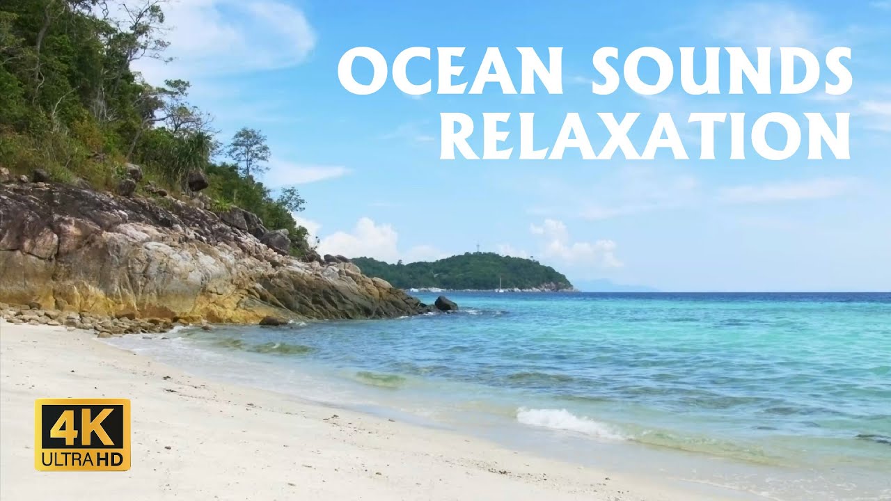 🌴 Tropical Beach Ambience on a Island in Thailand with Ocean Sounds For Relaxation & Holiday