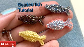 3D beaded fish tutorial