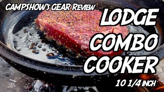 【キャンプ道具紹介】ロッジのコンボクッカーはスキレットとダッジオーブンの両方の使い方ができる万能調理器です。Review LODGE 3QUART CAST IRON COMBO COOKER.