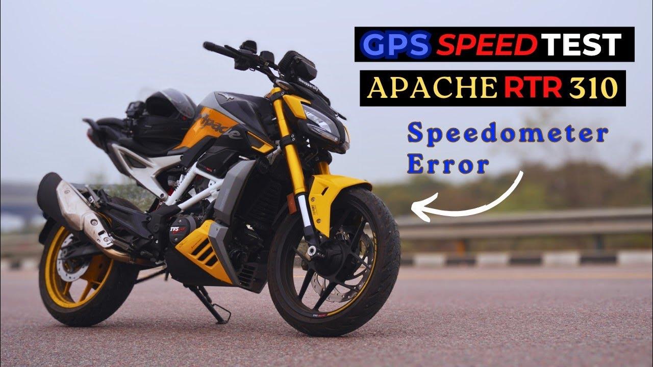 GPS Speed Test TVS Apache RTR 310 Speedometer Error YouTube