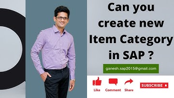 Can you create new Item Category in SAP? | SAP MM Free Interview Questions with Answers | Best SAP