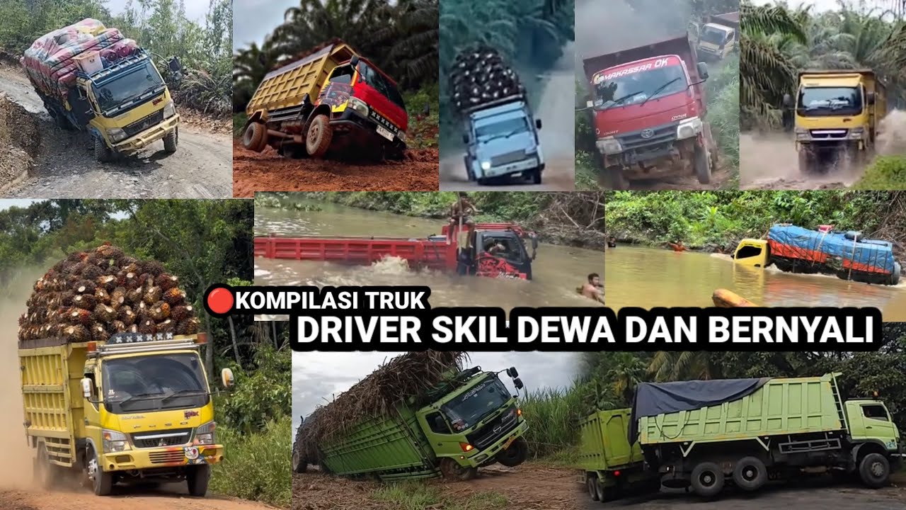 KOMPILASI TRUK Driver skil dewa dan bernyali berbagai kota wilayah terbaru 