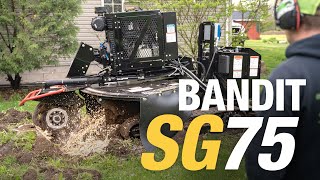 Bandit SG-75 stump grinder - 74hp hi-torque diesel, amazing perfomance & out-grinds the competition! by Tree Care Machinery - Bandit, Hansa, Cast Loaders 2,425 views 2 years ago 2 minutes, 11 seconds