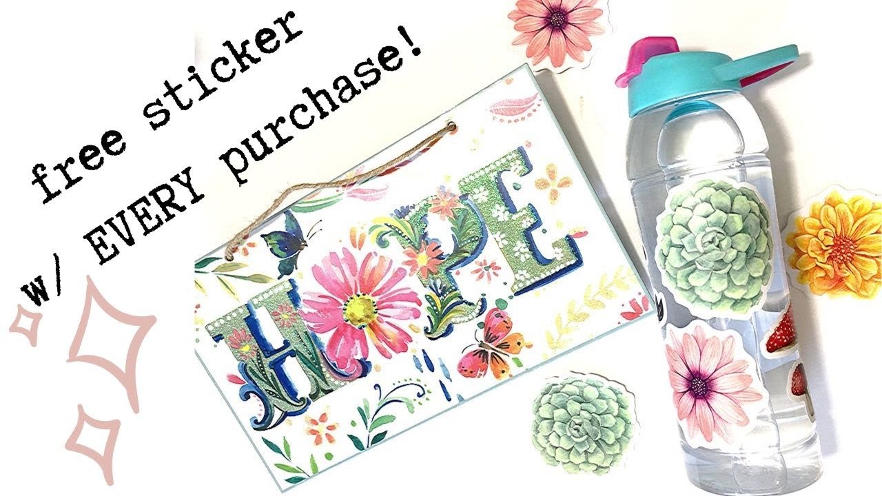 NEW VINYL Stickers & Handmade Tote Bags // Studio VLOG YouTube