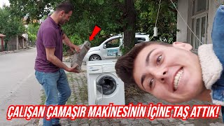 31Bi̇n Aboneye Özel Son Hizda Çalişan Çamaşir Maki̇nesi̇ne Taş Attik Bakin Ne Oldu