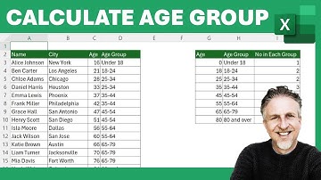 How to Group Ages in Excel & COUNTIF Age Range - 🚫Don