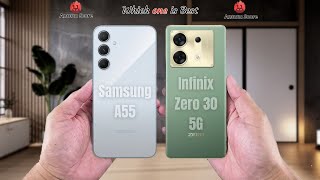Samsung a55 vs Infinix Zero 30 5G Full comparison ⚡Which one is Best