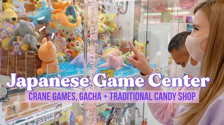 Day at a Japanese Game Center 🕹️ crane games, gacha + traditional candy shop!