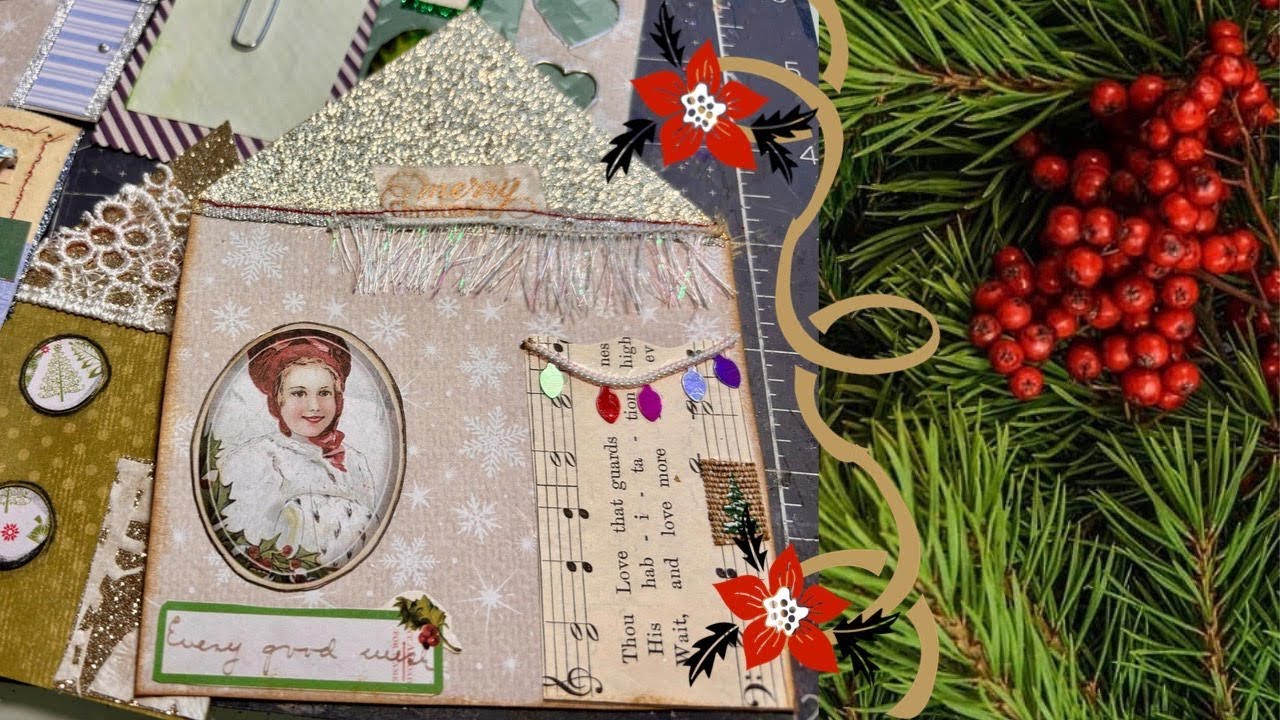 Christmas Cottages Magical Tucks, Tags & Altered Paper Clips YouTube