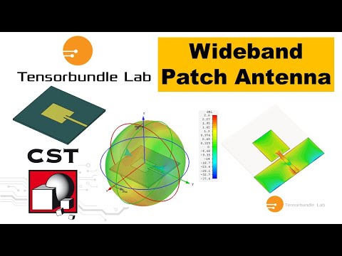 CST Tutorial: Wideband Microstrip Patch Monopole Antenna 3- 5.5 GHz