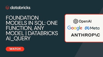 Foundation Models in SQL: One Function, Any Model | Databricks ai_query