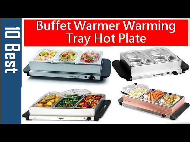 Elite Gourmet EWM-6171 7.5 Quart Triple Buffet Server Food Warmer