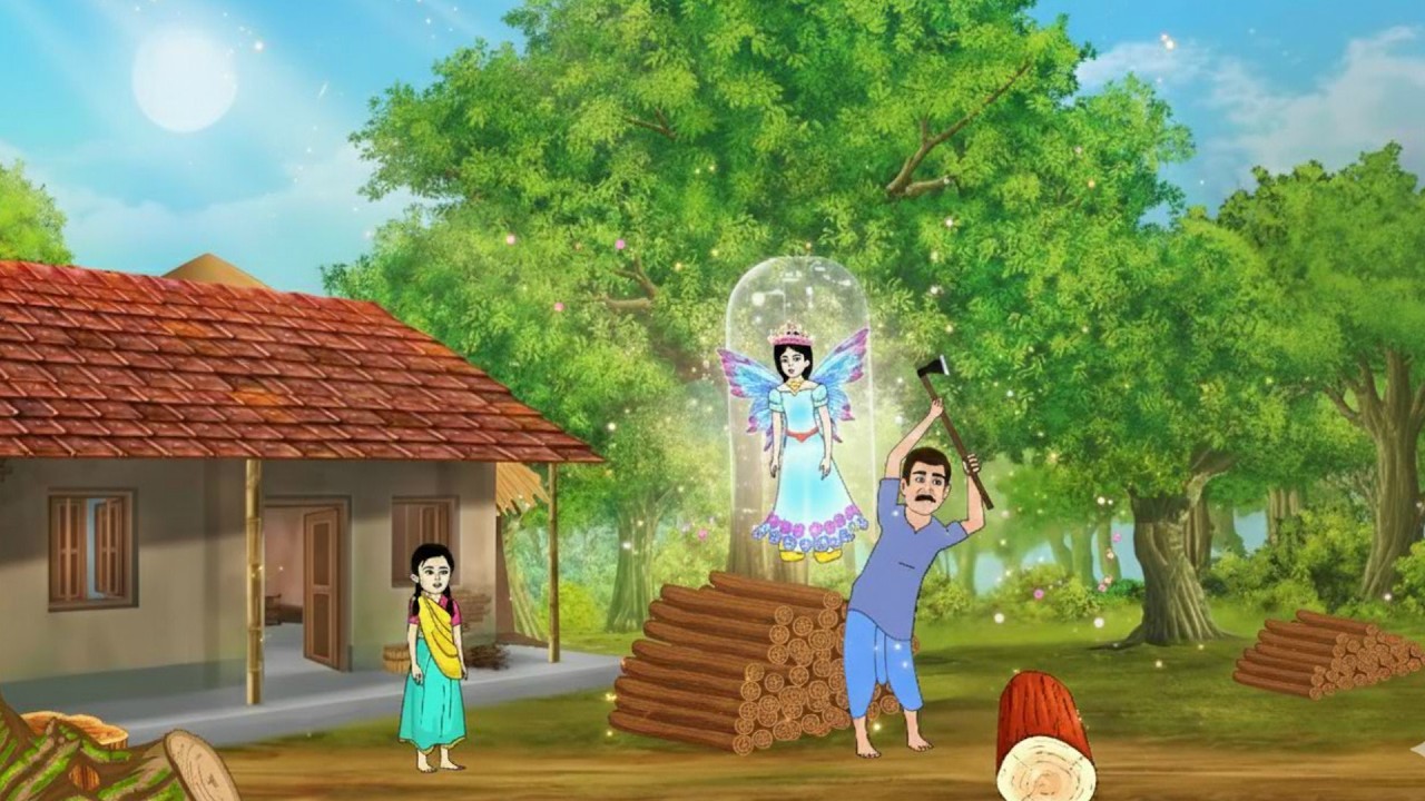 সৎ কাঠুরিয়া ও অভিশপ্ত গাছ | চাঁদের বুড়ির নতুন রূপকথা | Bengali Fairy Tales | Rupkothar Golpo