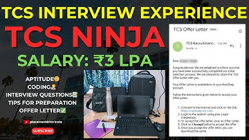 Cracking TCS NQT Ninja Interview | Selected Candidate