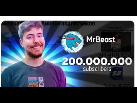 MrBeast on X: We hit 200,000,000 subscribers! If you traveled, mr beast 