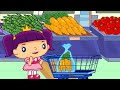 Shopping for Vegetables | Learning Video for Kids | ABC Monsters