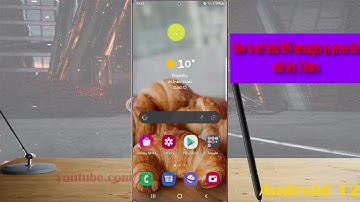 Samsung Galaxy S22 Ultra : How to set Send SOS messages as press the side key 3 times