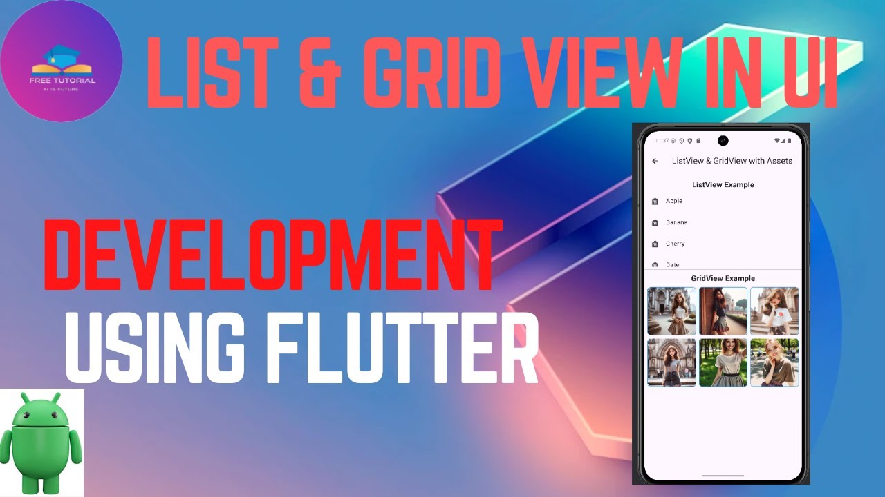 Flutter ListView & GridView Tutorial | Build Beautiful Lists & Grids ...