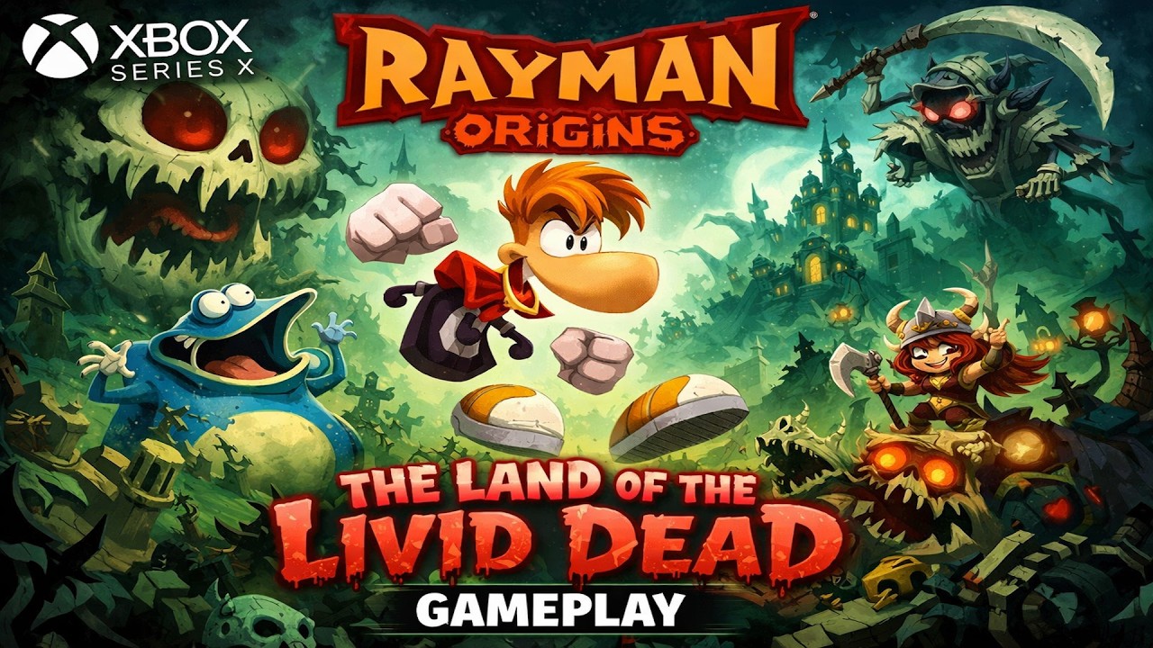 Rayman Origins - The Land of the Livid Dead [ Xbox Series X ] - YouTube
