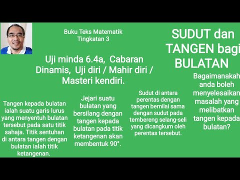 Video: Berapakah jumlah tangen dalam sepunya yang terdapat pada bulatan yang bersilang dalam dua titik?